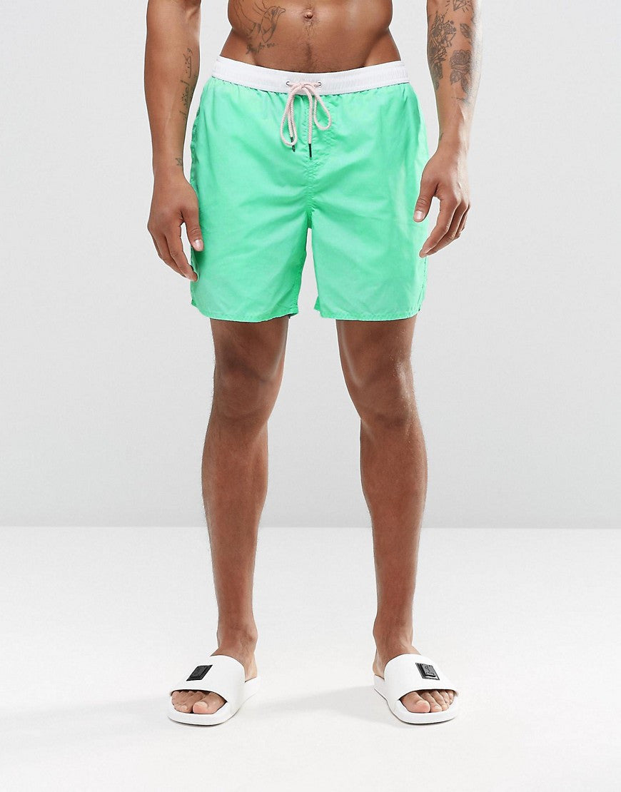 Swim Shorts In Mint Green