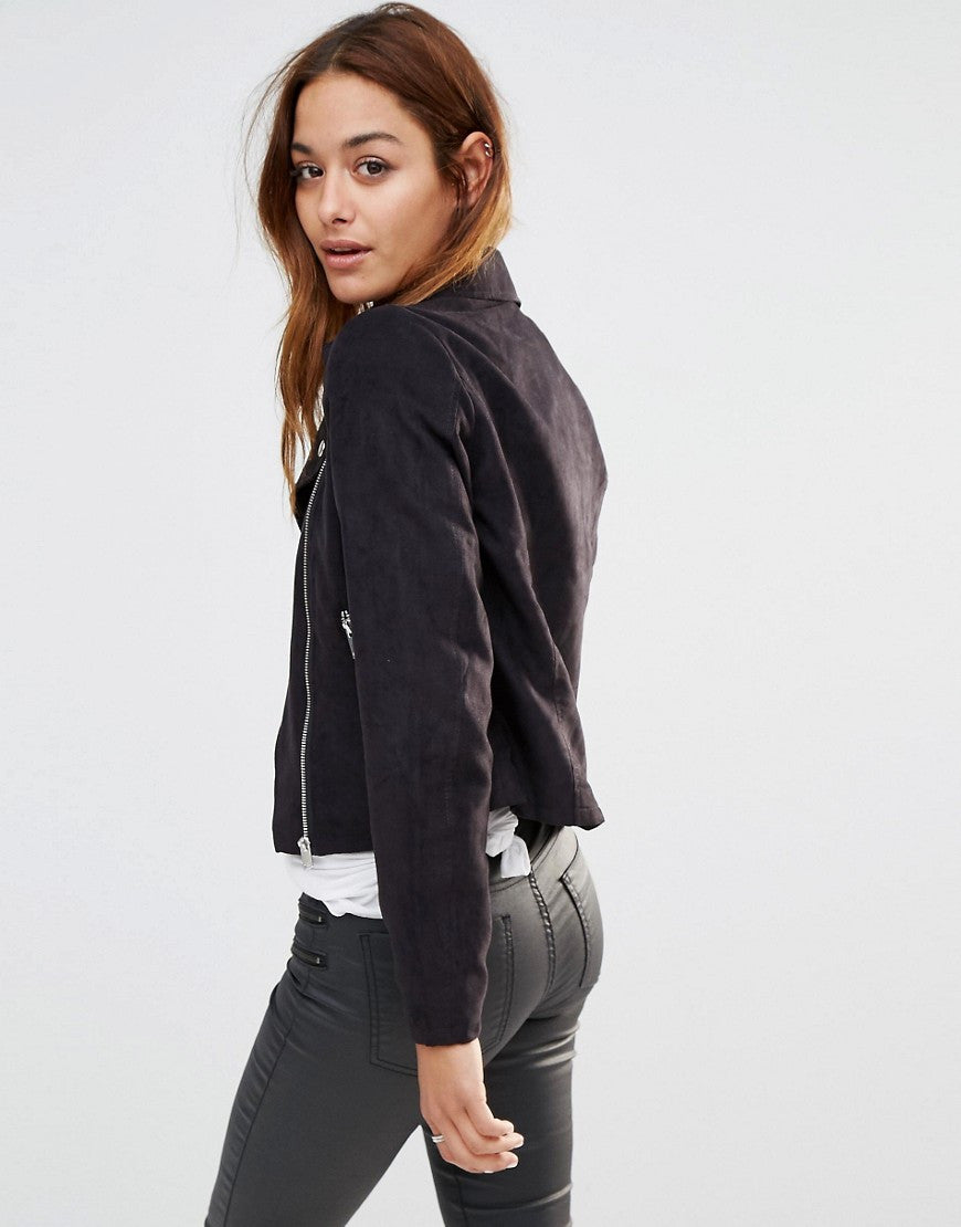 Suede Biker Jacket