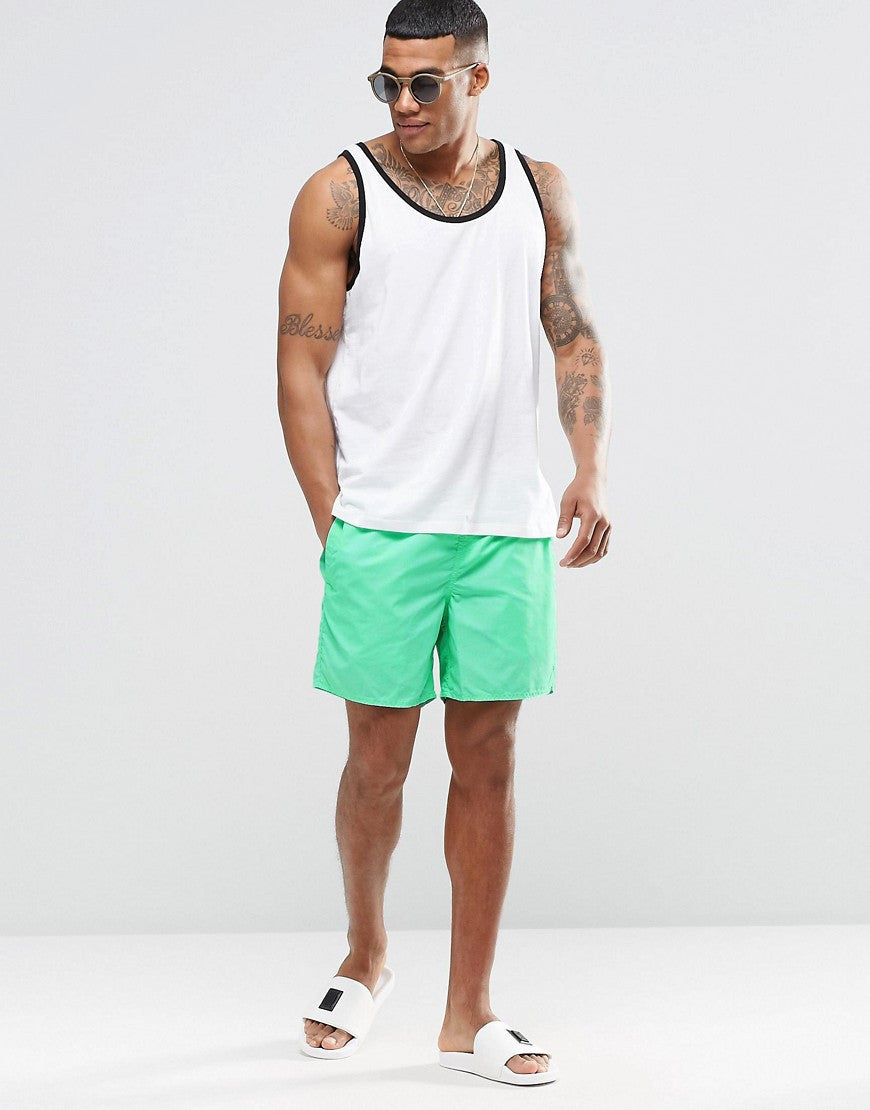 Swim Shorts In Mint Green